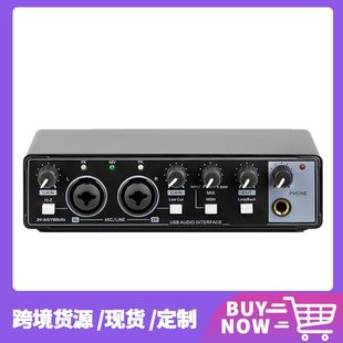 External professional sound card USB computer driver-free sound card live karaoke musical instrument recording and editing controller