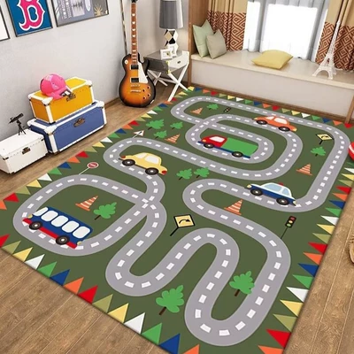 Stain-Resistant, Easy to Clean, Large Carpet – Avtomobil döşəmə paspasları - parking-lot-mat-24-80120cm-crystal-velvet