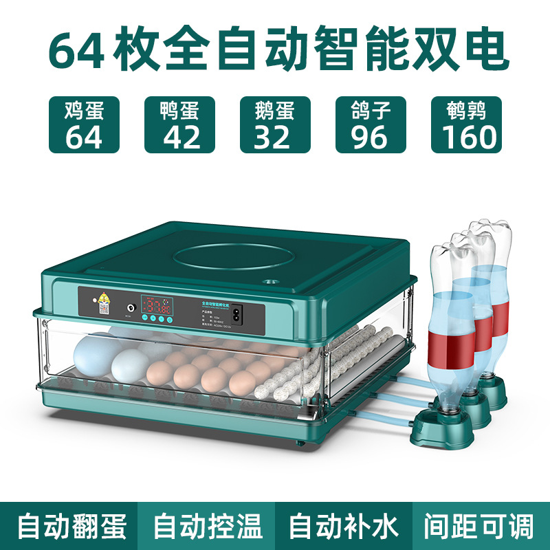 [Fábrica de origen] Venta directa transfronteriza nueva caja de incubadora de pollo de caña doméstica pequeña totalmente automática