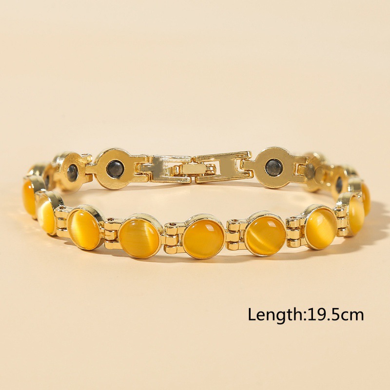 라운드 오팔-노란색