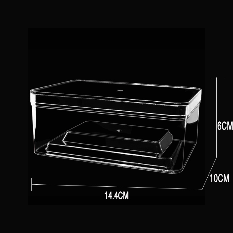 Rectangular top and bottom cover PS crystal universal packaging…