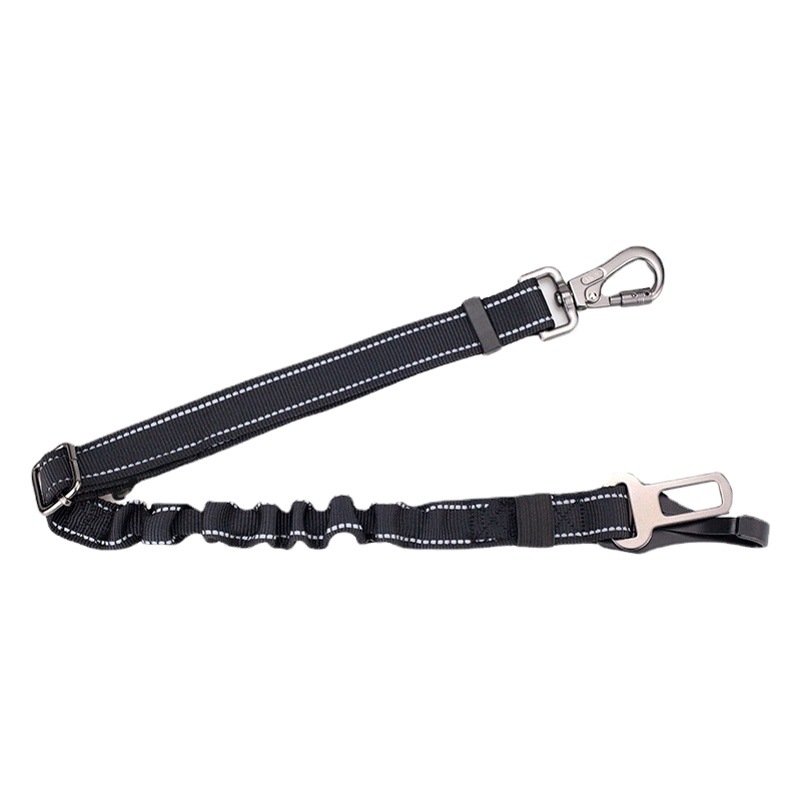 Multifuncional cinturón de seguridad de coche cuerda de tracción un enchufe una hebilla multi-cabeza fuerte durable mascota gato perro suministros