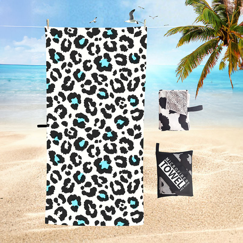 Europa y América transfronterizos toallas de playa doble terciopelo microfibra impresa digital toallas de playa toallas de baño de playa natación