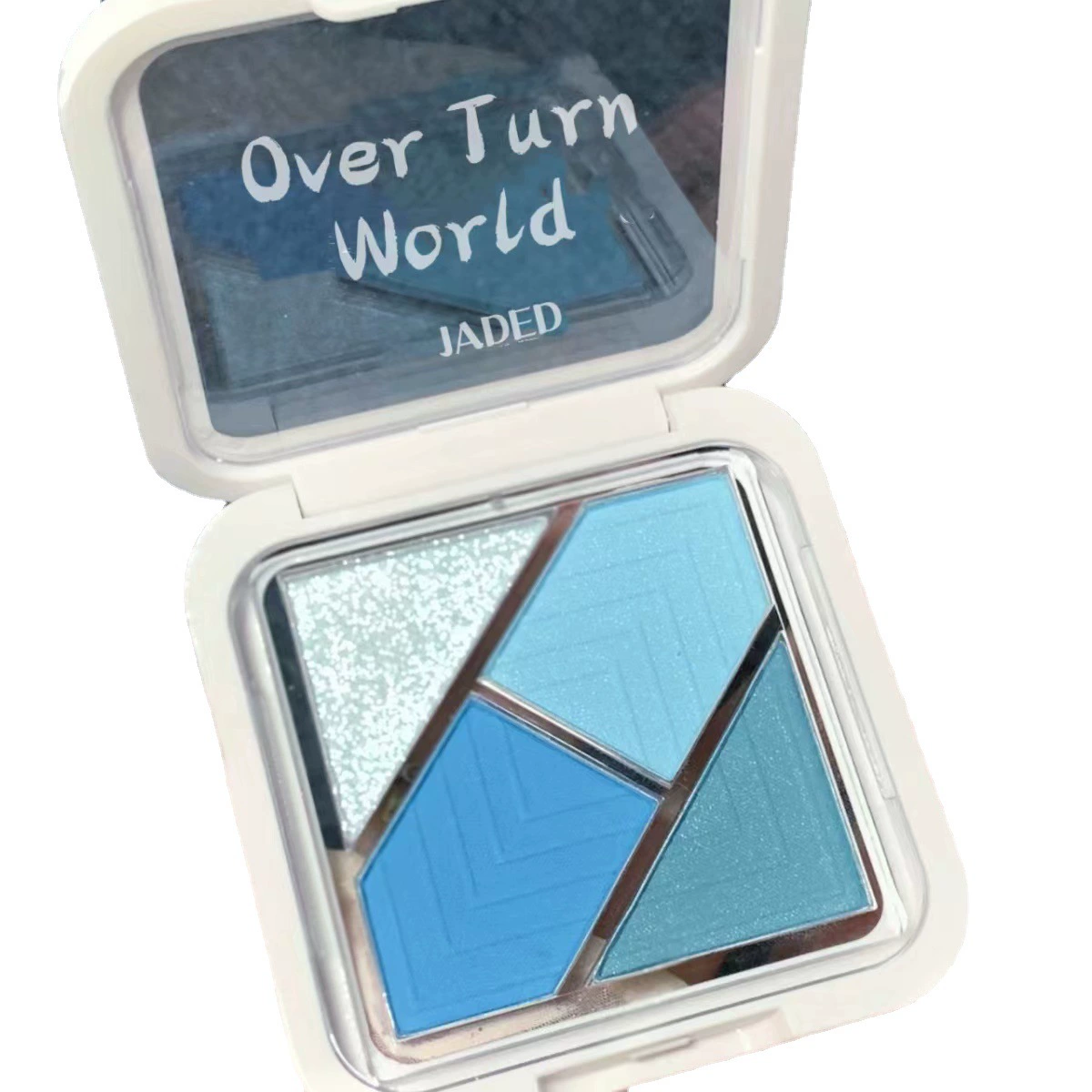 Палитра теней JADED Green eyeshadow, портативная тень для век, четыре цвета