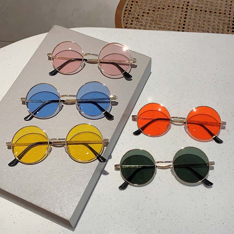 42g Weight Full Frame Glasses Structure Sunglasses Classification PC, UV400 Protection Lens Material Round Frame Glasses Style Travel Occasion Color Block Pattern Women's Gender Business, Simple Style Style Gold Color Business Simple Style Color Block PC UV400 Protection Round Frame Full Frame Women's Sunglasses 无