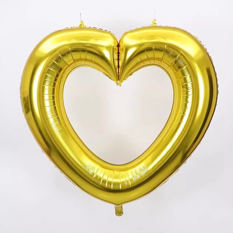 40g Weight Balloons Event & Party Supplies 1 Piece Quantity Birthday, Date Occasion Aluminum Film Material Valentine'S Day Festival Heart Shape Pattern Romantic Style Valentine'S Day Romantic Heart Shape Aluminum Film Birthday Date Balloons Party Supplies Balloons 1 Piece 3