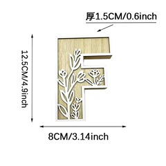 国境を越えた売れ筋の木製装飾花文字装飾品花柄デザインホームクラフト装飾品ハイエンド