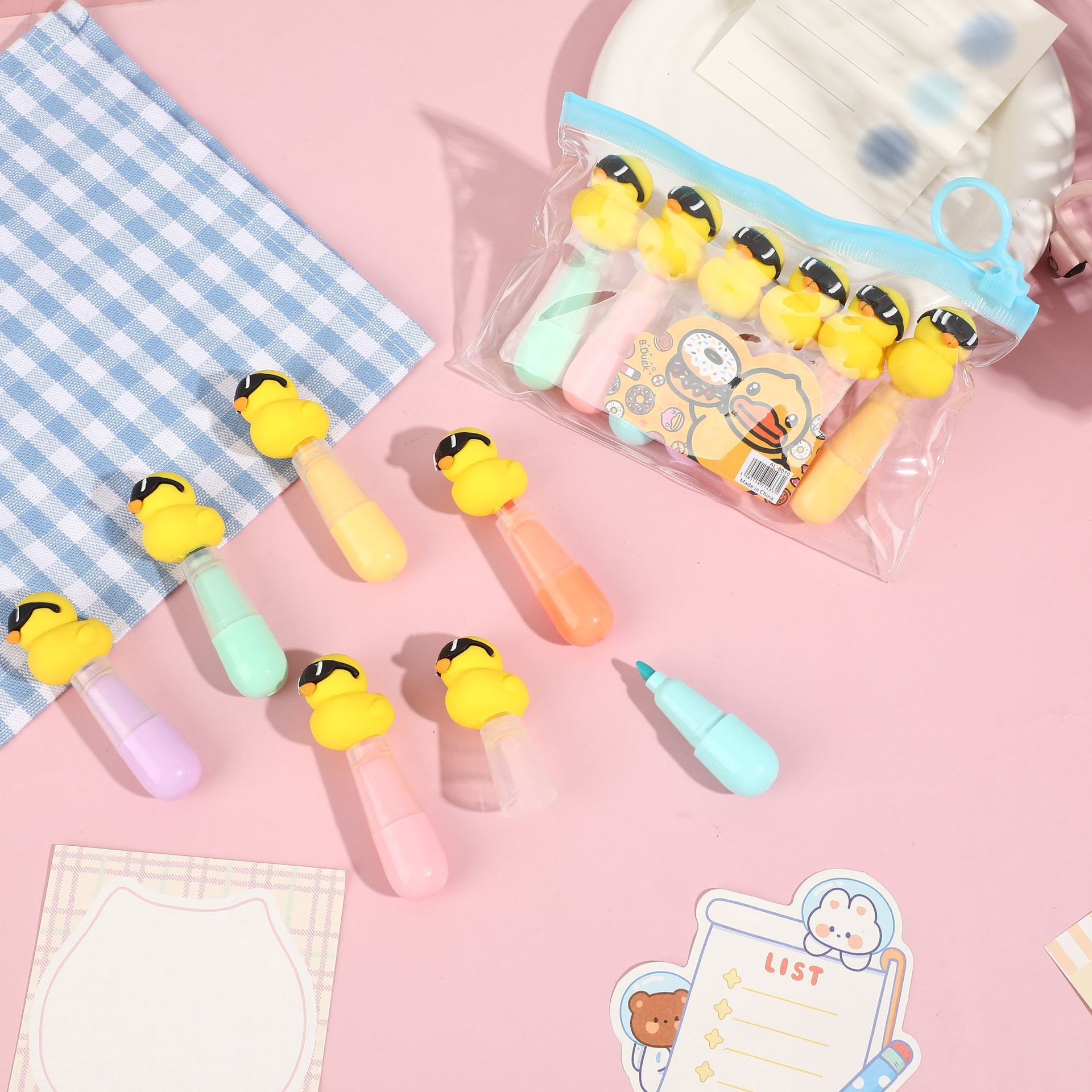 Rabuka Pi Balasti adorable mini gota de agua resaltador para estudiantes regalo de oficina pintura marcador de foco