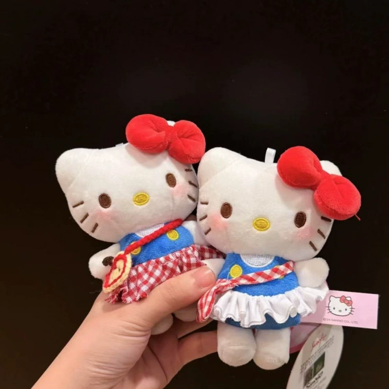 Sanrio, hello kitty, подлинная классическая мультяшная плюшевая кукла, сумка, упаковка, брелок