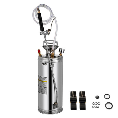 8L Stainless steel Sprayer Agriculture portable Spout Constant Sprayer Hand pressure Spout Pressure gauge