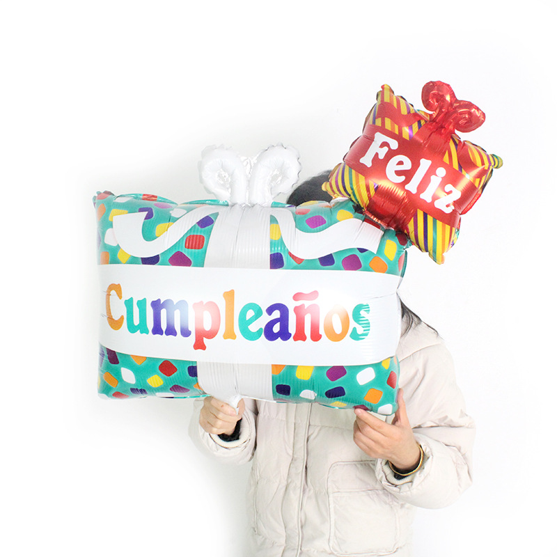 Cake Pattern Birthday Cake Aluminum Film Party Balloon