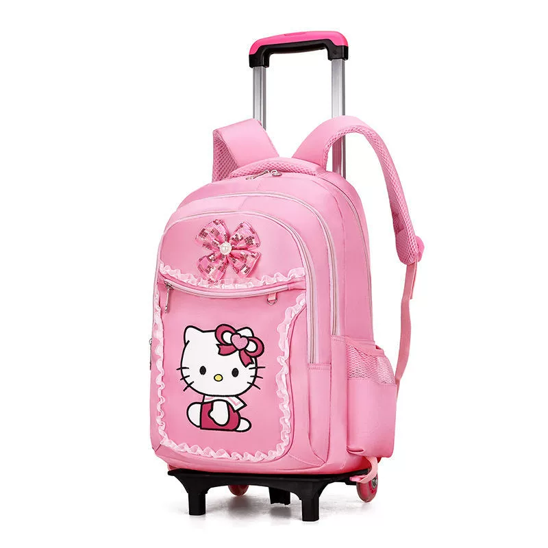 Hello kitty, чемодан, рюкзак, лёгкий, в корейском стиле, 6 лет