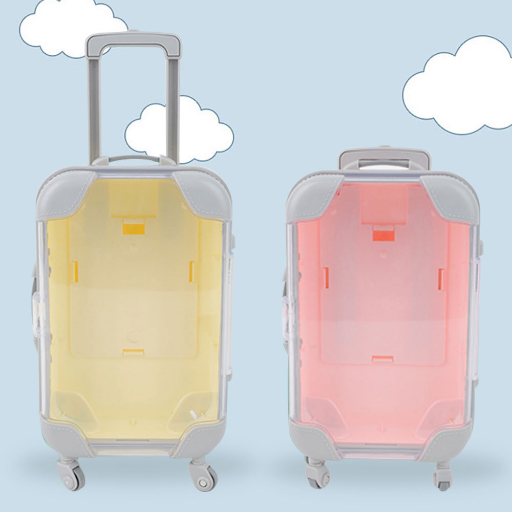 Simulación mini dos pares de cuatro pares de pestañas falsas caja de equipaje caja de almacenamiento de pestañas maquillaje caja de equipaje