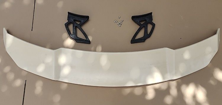 General car non-perforated rear wing modification parts two three-compartment high rear wing fixed wind wing GT racing wing trunk decoration