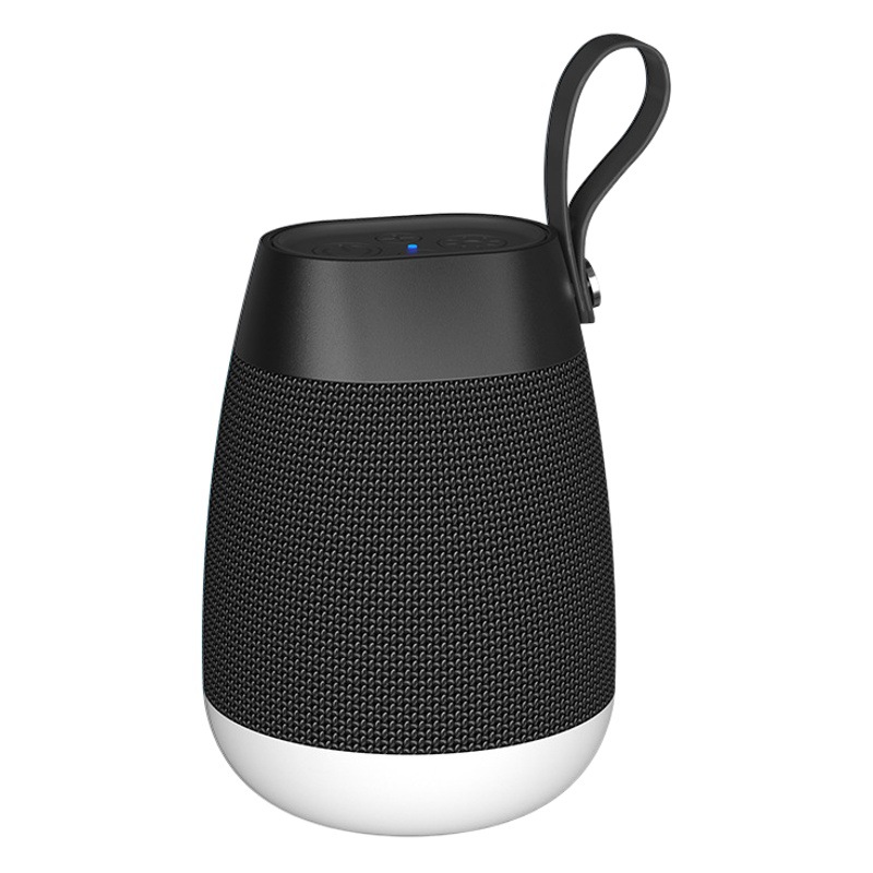 2024 nuevo subwoofer altavoz Bluetooth inalámbrico con atmósfera luz LED tela impermeable pequeño audio al aire libre
