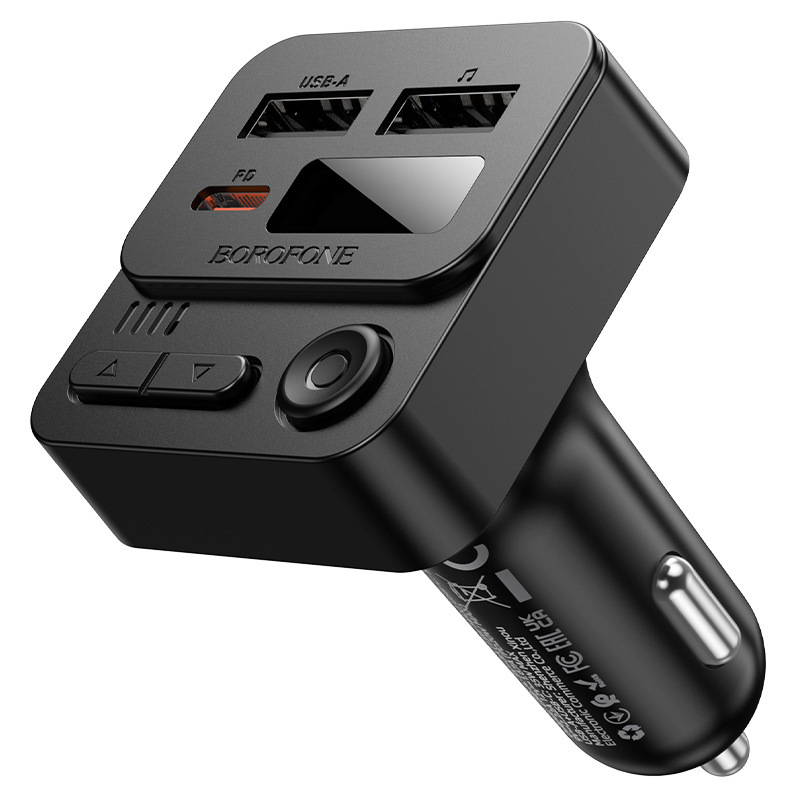 Borofone Bc60 35W(1A1C) Car Bluetooth Fm Transmitter Fast Charging Car Charger Car Mp3