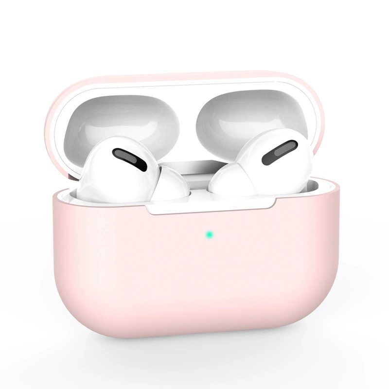 Силиконовый беспроводной защитный чехол (совместимый с Apple) для наушников, тонкий софт-тач, многоцветный