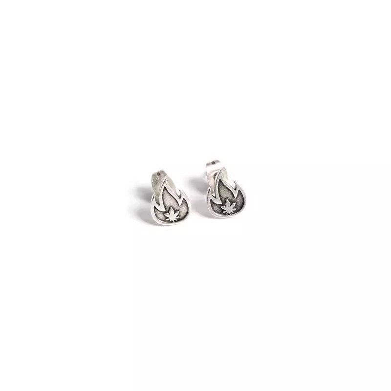Cool Minimalist Men's Stud Earrings Stainless Steel Hypoallergenic_voghion.com