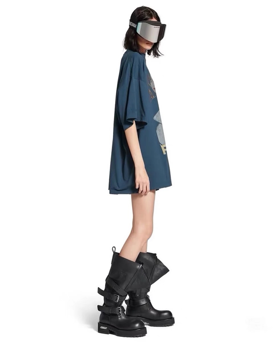 Retro Platform Knee High Boots For Women Punk Motorcycle Style_voghion.com