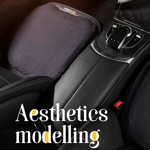 Winter New Plush Car Cushion Three-piece Set Imitation Rabbit Fur fleece-lined Thickened Non-slip Tie-free Warm Ass Pad