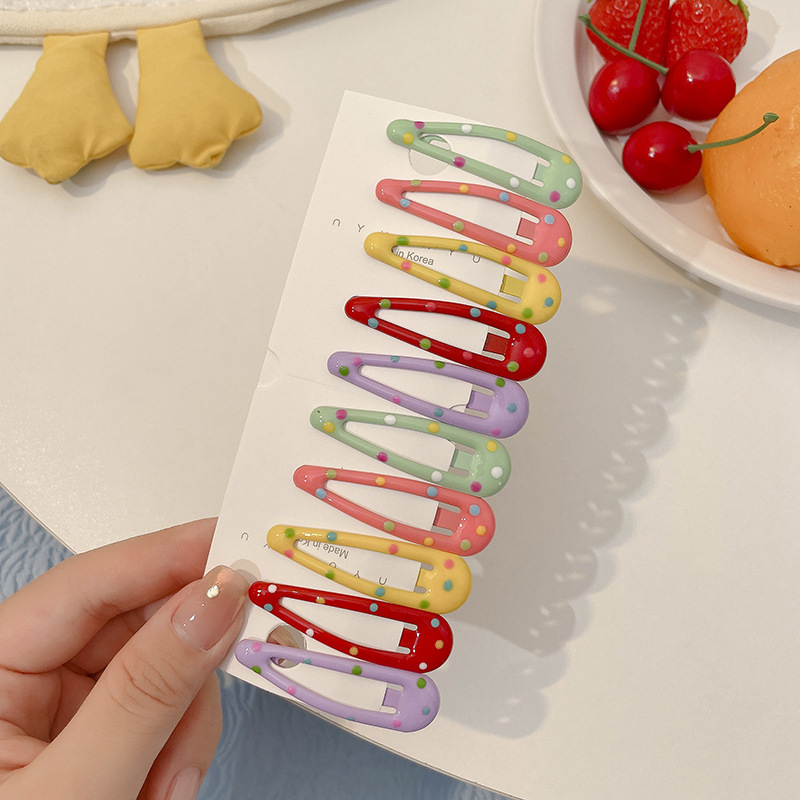 Nuevo clip de BB dopamina de color estrella de pentaco pequeño clip de cabello para niños tocado para niños lindos bordes laterales clip de cabello