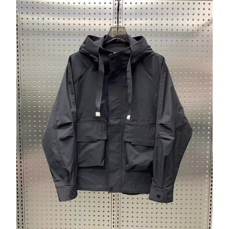 Autumn and Winter Jacket Outdoor Jacket Men's Japanese Style White Bottom Waterproof Couple Jacket Brown Lightweight