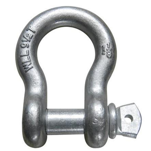 D-type shackle with nut m1217t55t100 tons 300 tons marine national standard shackle U-shaped bow shackle