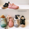 pinkycolor Korean Edition Children children canvas shoe Hollow ventilation girl biscuit Boy summer shoes baby