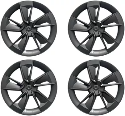 Suitable for 2025 2026 Tesla Model Y Juniper19 20inch full-cover wheel protection cover (Hub cover) - new-model-y-19inch-high-performance-model-matte-black20