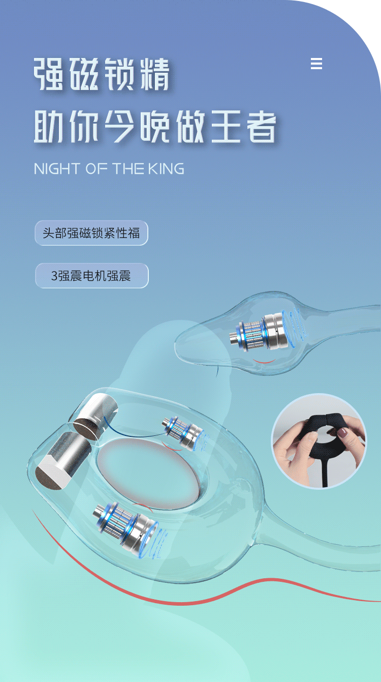 Magnetic Remote-Control Vibrating Prostate Massager with Anal Beads and Penis Ring — detail image 10