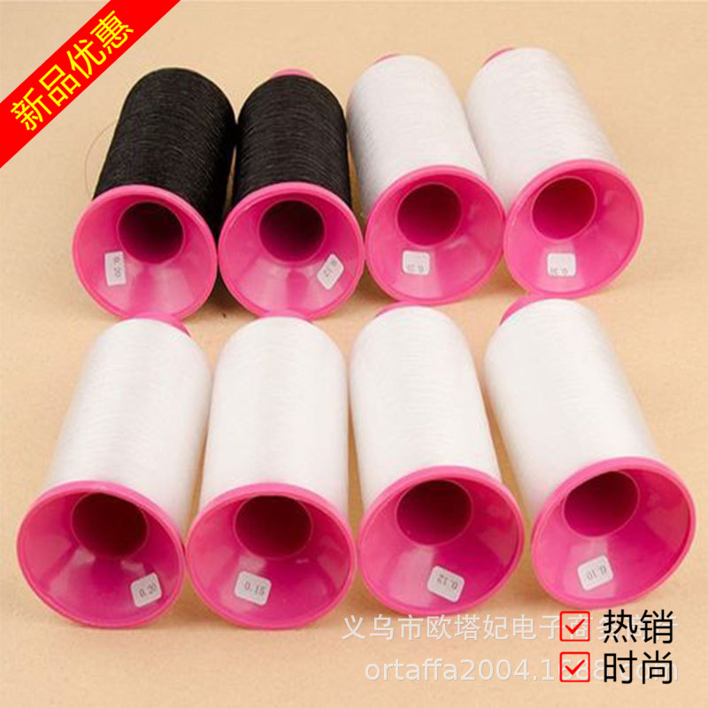 厂家销0.12mm透明线批发  钓鱼线服装辅料缝纫线 万搭鱼丝线现货