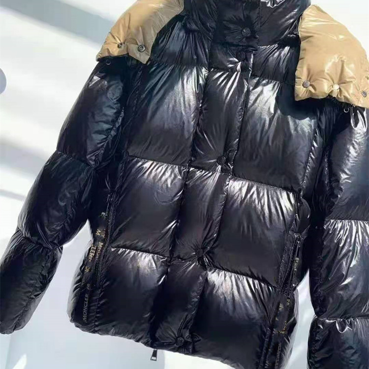 m蒙家短款羽绒服2025年冬季新款加厚拼色鹅绒面包服宽松1616蒙口|undefined
