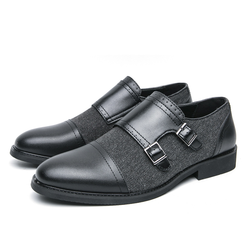 Zapatos de cuero casuales para hombres transfronterizos 46 zapatos de nuevo estilo de gran tamaño Lefu zapatos de moda para hombres de un pie zapatos perezosos al por mayor
