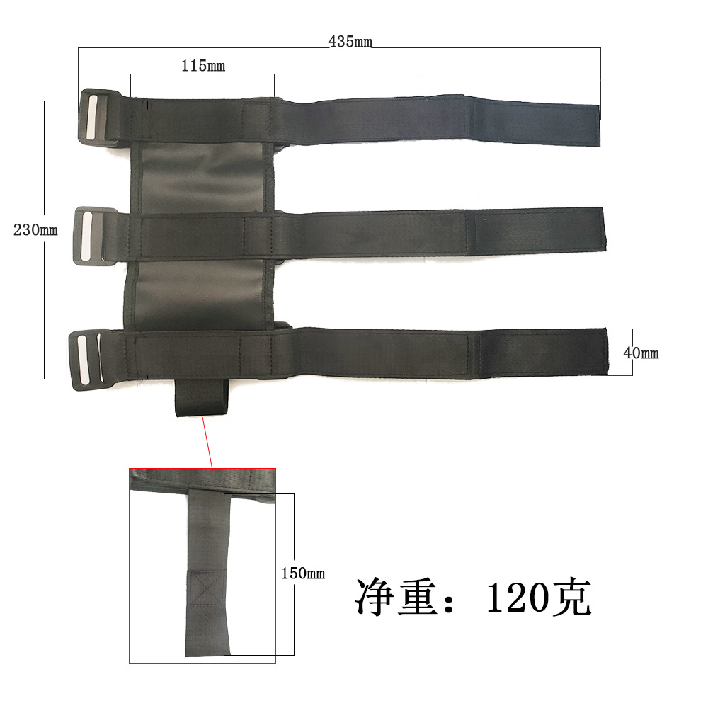 Cross-Border In-Stock Wrangler Fire Extinguisher Fixing Strap with Buckle, Off-Road Vehicle Anti-Roll Car Strap, In-Car Emergency Fixing