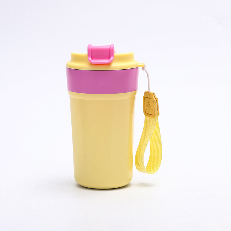 新しいデザインのコーヒーカップ、保温保冷機能付き、女性向け、美しいデザイン、持ち運びに便利なハンドル付き、304ステンレス製。|undefined