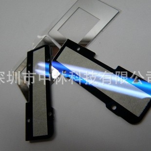 Nameplate sticker electroplated tan/black semi-transparent acrylic PC window protection display lens panel