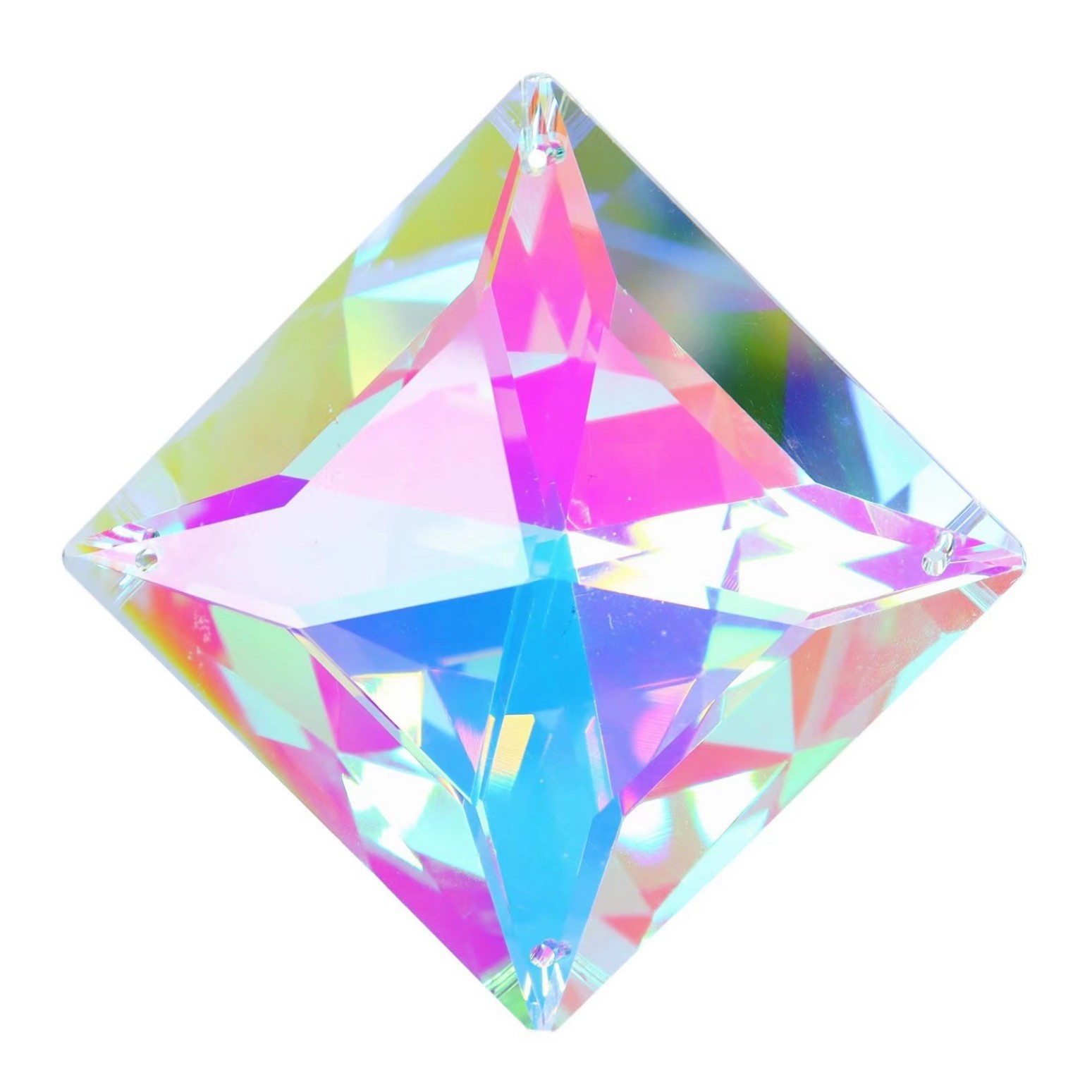 Suministro directo de fábrica de productos transfronterizos: colgante de prisma de cristal grande, decoración para ventana, atrapasoles, adorno colgante de cristal.
