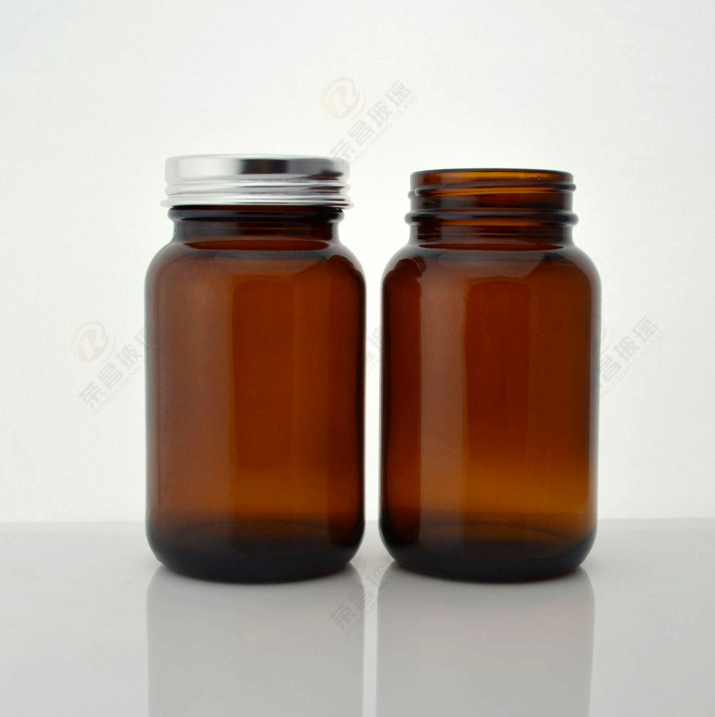 150ml棕色广口药瓶 胶囊胶丸片剂中药粉剂包装瓶 避光土壤取样瓶