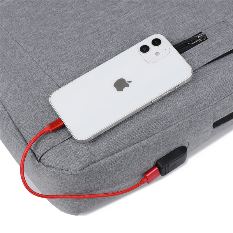 Bolso escalable de la computadora del poliéster del color sólido de 17 pulgadas para el viaje de negocios