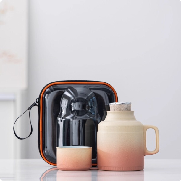 带茶漏小暖壶杯子马克杯带盖中式陶瓷水杯瓶泡茶办公杯子便携|undefined