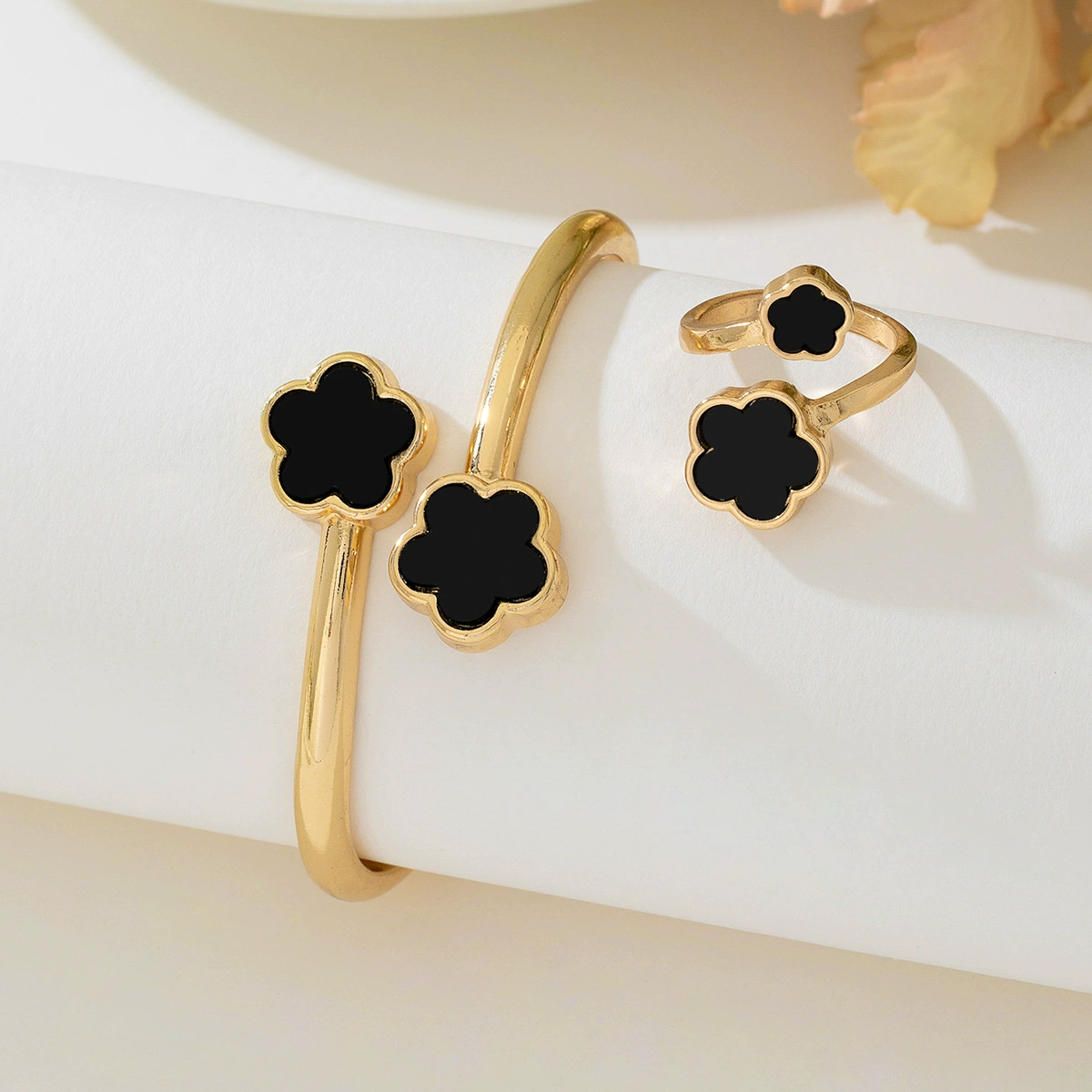 Set, bracelet, ring, jewelry, 6 pieces