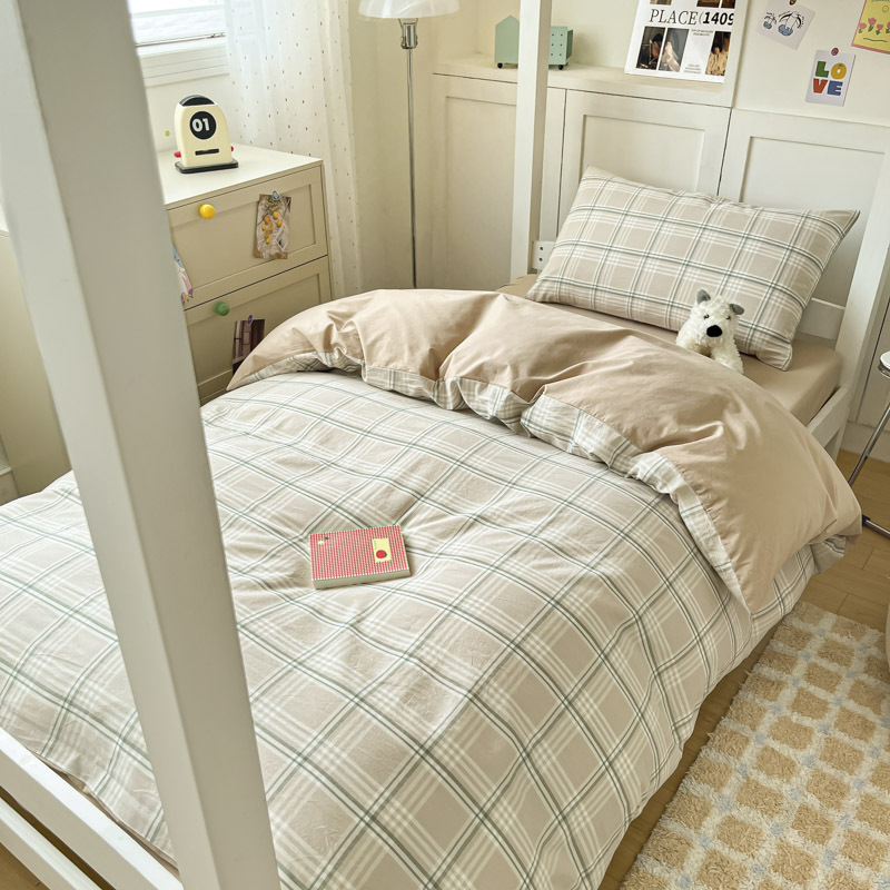 Temporada de estudiantes Sábanas de dormitorio de estudiantes Juego de tres piezas Dormitorio de estudiantes Funda de edredón individual Dormitorio Juego de sábanas para literas