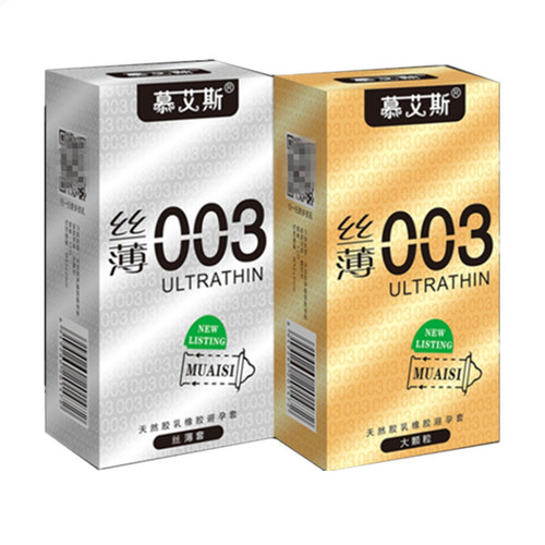 Muaisi 12 pack 003 condoms adult family planning supplies condoms wholesale one piece drop shipping