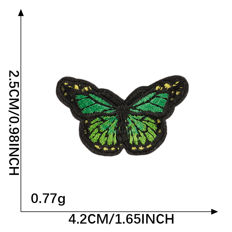 Pichuan bordado de computadora bordado pegatinas árbol mariposa ropa accesorios parche DIY accesorios pegatinas de tela pegatinas de adhesión