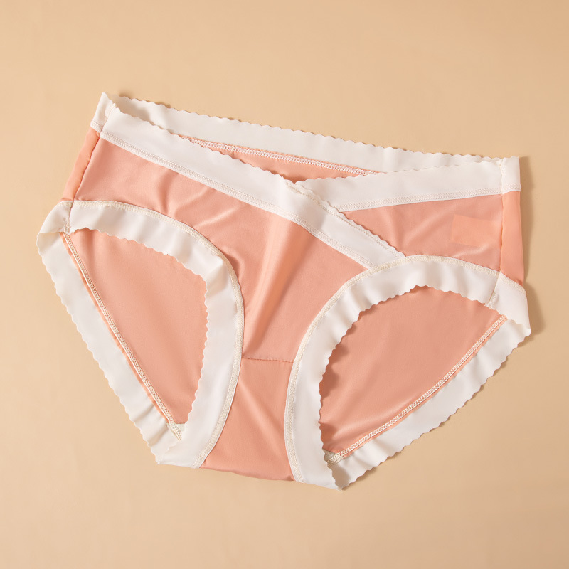 Ropa interior de mujer embarazada verano fino puro algodón antibacteriano entrepierna temprano, medio y tarde cintura baja vientre soporte de seda de hielo sin costuras ropa interior de gran tamaño para mujeres