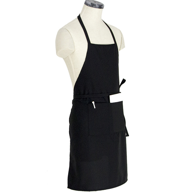 全スクラバー平紋尼180 gエプロン防水ブラック