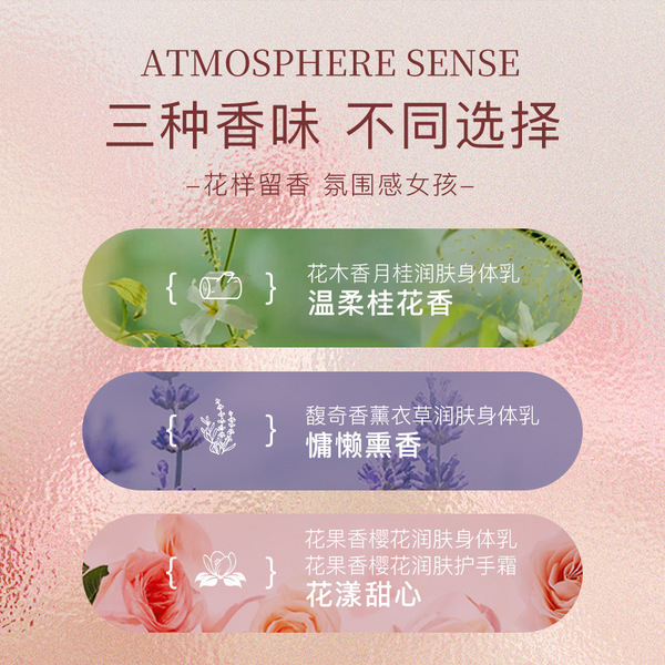 Perfumed nutritious moisturizing sweet body cream
