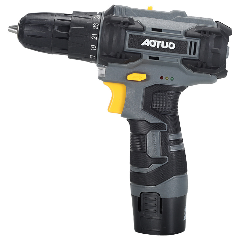 taladro de linterna transfronteriza taladro de impacto pequeño taladro de pistola doméstico herramienta eléctrica de litio destornillador eléctrico recargable multifuncional