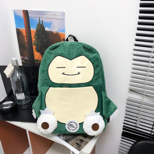 Cartoon Backpack New Pokémon Kirby Plush Backpack Couple Large Capacity Plush Cartoon Backpack