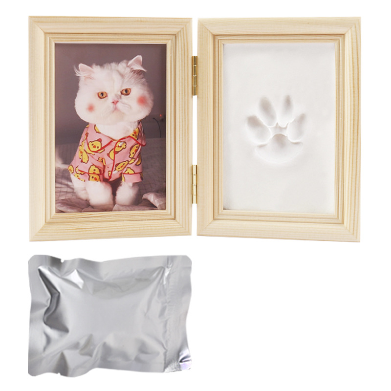 통나무 프레임 흰색 점토